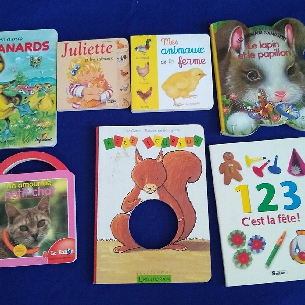 Juliette Animaux, 1, 2, 3 Fete, Amour Chat, Lapin Papillon, Canards, Ecureuil x7